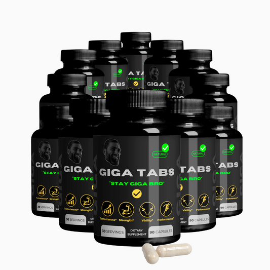 12 Months Giga Tabs Supply + FREE Giga Pilled Carnivore E-Cookbook + Free Shipping